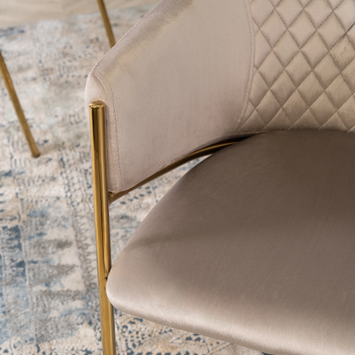 Обідній стілець Mebel Elit INNES Welur Бежевий ME.INNES/BZ/ZL/V/K фото - 5