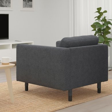IKEA Крісло м'яке LANDSKRONA Сірий (ИКЕА ЛАНДСКРОН) 69444189 фото - 3