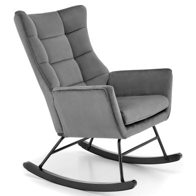 Крісло-качалка м'яке Halmar BAZALTO Сірий V-CH-BAZALTO-FOT-POPIELATY фото - 3