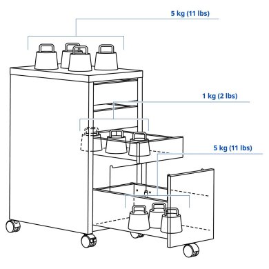 Тумба на колесах MICKE - 13 IKEA Тумба на колесах MICKE (ИКЕА МИКЕ) 50213080 фото - 13
