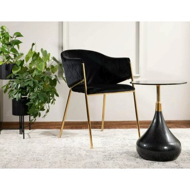 Обідній стілець Signal BONO Velvet Чорний BONOVZLC фото - 5