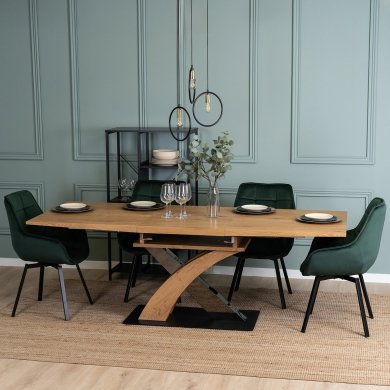 Розкладний обідній стіл Mebel Elit SVEN Дуб золотий - 14 Розкладний обідній стіл Mebel Elit SVEN Дуб золотий ME.SVEN/DZ/S фото - 14