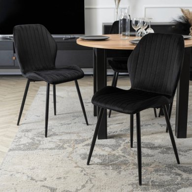 Обеденный стул Mebel Elit LILAC Welur Черный - 7 Обеденный стул Mebel Elit LILAC Welur Черный ME.LILAC/CZ/V/K фото - 7