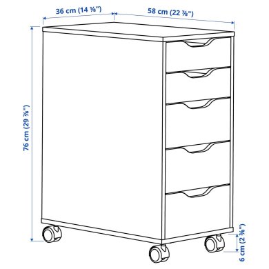IKEA ALEX (ИКЕА АЛЕКС) 69628032 фото - 6