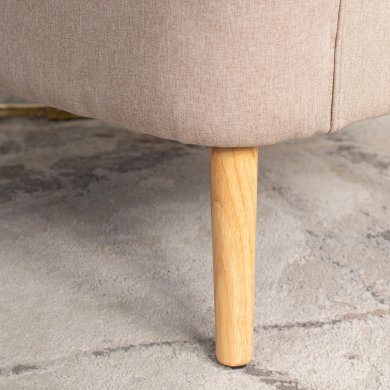 Кресло мягкое Mebel Elit BUNNY Бежевый - 11 Кресло мягкое Mebel Elit BUNNY Бежевый ME.BUNNY/BZ/DK/T/FW фото - 11