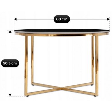Журнальний стіл Mebel Elit MARINE Marmur Чорний ME.MARINE/CZMAT/ZL/L фото - 6