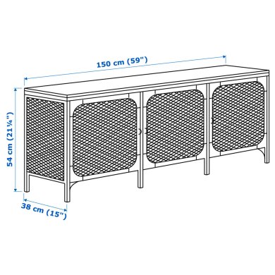 IKEA Тумба под ТВ FJALLBO (ИКЕА FJÄLLBO) 90339290 фото - 5