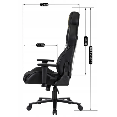 Геймерское кресло Mebel Elit FURY Черный ME.FURY/CZ/ZO/E/T/FO фото - 15