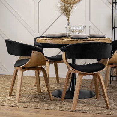 Обідній стілець Mebel Elit GARY Welur Чорний - 8 Обідній стілець Mebel Elit GARY Welur Чорний ME.GARY/CZ/DZ/V/DG/K фото - 8