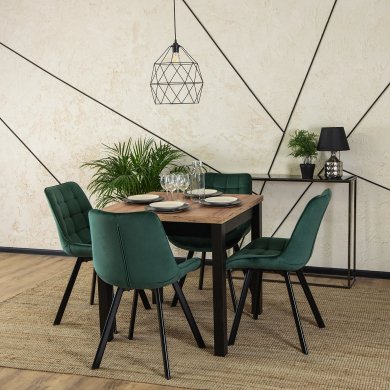 Обідній стілець Mebel Elit RICK Welur Зелений - 6 Обідній стілець Mebel Elit RICK Welur Зелений ME.RICK/Z/V/K фото - 6