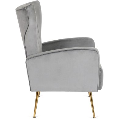 Кресло мягкое Mebel Elit DIANA Welur Серый - 4 Кресло мягкое Mebel Elit DIANA Welur Серый ME.DIANA/P/ZL/V/FW фото - 4