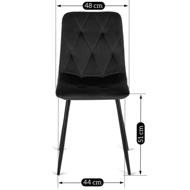 Обеденный комплект мебели Mebel Elit HARRY ROBIN | Дуб крафт / Черный HARRY/DC/CZ/S/ROBIN/CZ/V/Z4/K фото - 3