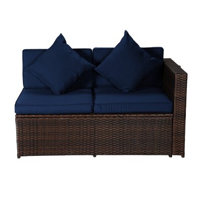 Комплект садових меблів Favora EVELYNE Коричневий WS404_blue фото - 2