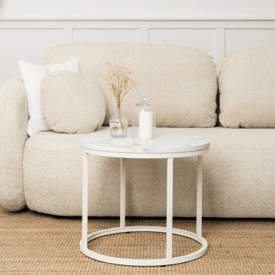 Журнальний стіл Mebel Elit AGNES Marmur Білий ME.AGNES/BM/B/L фото - 4