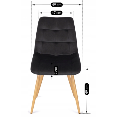 Обеденный стул Mebel Elit RODRI Черный ME.RODRI/CZ/D/V/K фото - 15