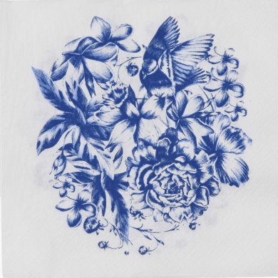 Бумажные салфетки Duka FIRANDE 33x33 см 20 шт | Синие 2221316 фото - 2