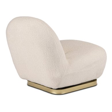 Кресло мягкое поворотное Mebel Elit SONNY Boucle Кремовый ME.SONNY/KR/ZL/TB/FW фото - 4