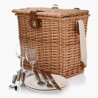 Корзина для пикника на 2-х Duka PICKNICK | Коричневый 2221238 фото - 2