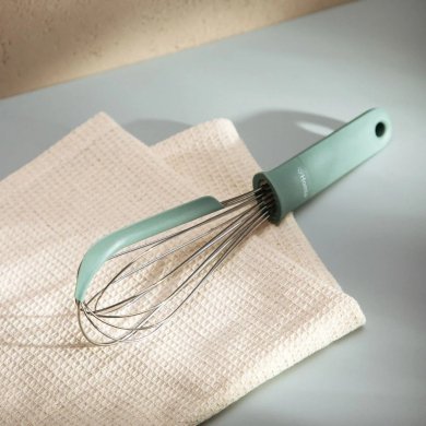 Вінчик з лопаткою Homla EASY COOK 27 см Зелений 235828 фото - 4