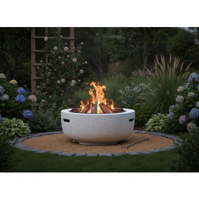 Угольный гриль-камин Garden Line 60 см Белый BBQ0131 фото - 3