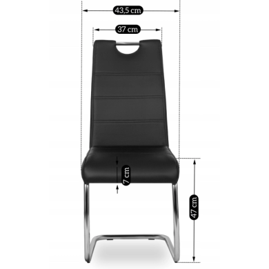 Обеденный стул Mebel Elit EDER Черный - 3 Обеденный стул Mebel Elit EDER Черный ME.EDER/CZ/CH/E/K фото - 3