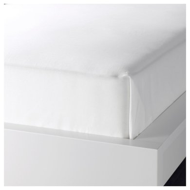 IKEA Простынь DVALA 240x260 см Белый (ИКЕА DVALA) 10357259 фото - 3