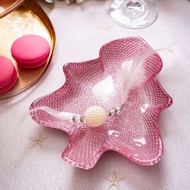 Десертная тарелка Homla BLITS 20 см Розовый 237092 фото - 4