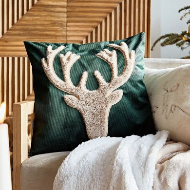 Декоративная наволочка Homla VINTEC 45х45 см Зеленый - 4 Декоративная наволочка Homla VINTEC 45х45 см Зеленый 223330 фото - 4