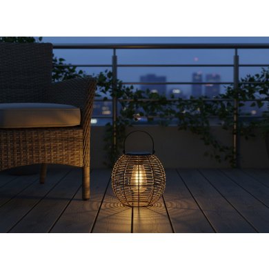 Декоративний світильник на сонячній батареї Garden Line LAP6037 Коричневий LAP6037 фото - 2