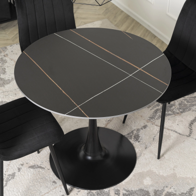 Обеденный стол Mebel Elit SANDER Marmur Черный - 6 Обеденный стол Mebel Elit SANDER Marmur Черный ME.SANDER/CZ/S фото - 6