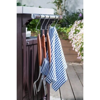 Садовый стол-бар для барбекю Keter UNITY XL Графит 230419 фото - 7