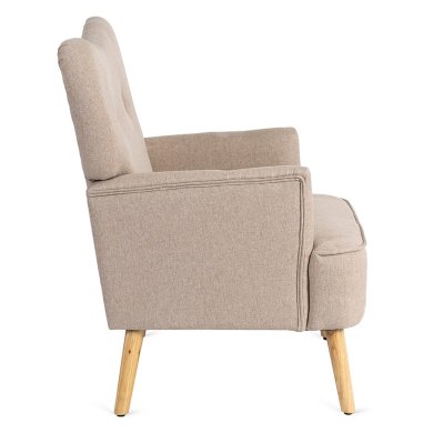 Кресло мягкое Mebel Elit BUNNY Бежевый - 4 Кресло мягкое Mebel Elit BUNNY Бежевый ME.BUNNY/BZ/DK/T/FW фото - 4