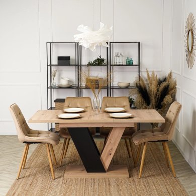 Раскладной обеденный стол Mebel Elit CLARK Дуб артизан PM.DUBAJ/A/CZ/S фото - 7