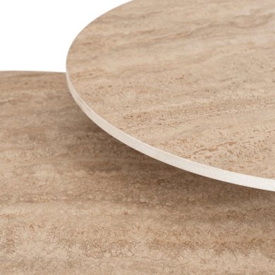 Комплект журнальних столів Mebel Elit AVILA 2 шт Травертин ME.AVILA/TRAW/BZ/L фото - 4