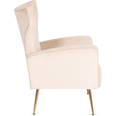 Кресло мягкое Mebel Elit DIANA Welur Бежевый ME.DIANA/BZ/ZL/V/FW фото - 4