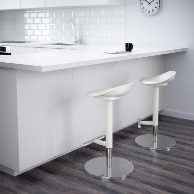 IKEA Барний табурет JANINGE Білий (ИКЕА JANINGE) 70246089 фото - 4