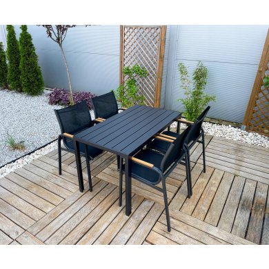 Комплект садовой мебели Kontrast ALLEN FUERTE 150 Черный 67684 фото - 11