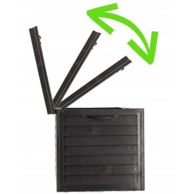 Садовый ящик Garden Line 320 л Черный - 10 Садовый ящик Garden Line 320 л Черный BOX8091 фото - 10