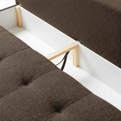 Раскладной диван Mebel Elit MORANA Boucle Коричневый COM.VERA/ANTHOLOGY7/SOF фото - 5