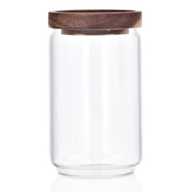 Банка Duka Rune 980 мл | Дерево / Прозрачный - 2 Банка Duka Rune 980 мл | Дерево / Прозрачный 1217482 фото - 2