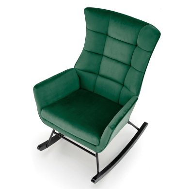 Крісло-гойдалка м'яке Halmar BAZALTO Темно-зелений V-CH-BAZALTO-FOT-C.ZIELONY фото - 5