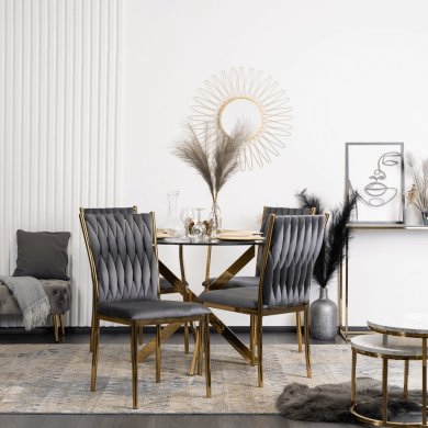 Обеденный стул Mebel Elit DAN Серый ME.DAN/P/ZL/V/K фото - 5