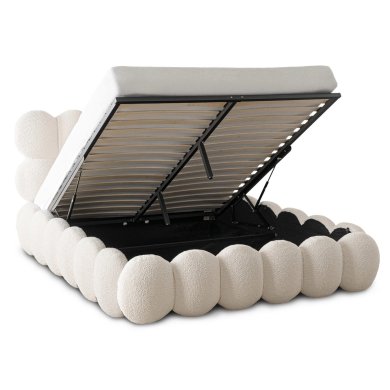 Кровать Mebel Elit ANKARA Boucle 160x200 см Кремововый ME.ANKARA/160/KR/TB/LOZZPOJ фото - 5