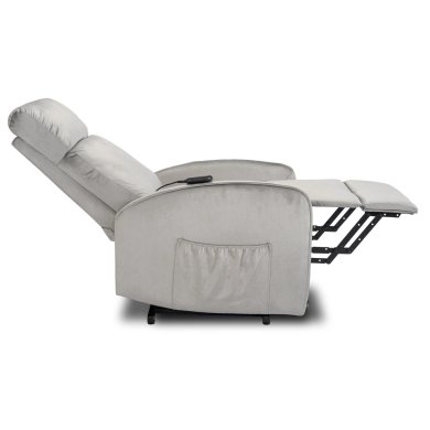 Крісло м'яке розкладне з реклайнером Mebel Elit COLTON Welur Сірий ME.COLTON/P/V/FW фото - 6