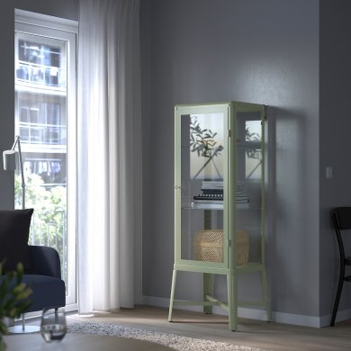 IKEA Витрина FABRIKOR (ИКЕА Сталь, закаленное стекло) 50460122 фото - 8