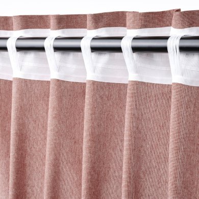 IKEA Штори LENDA 140х300 см 2 шт Коричнево-червоний (ИКЕА ЛЕНДА) 30559195 фото - 4