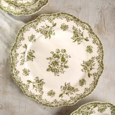 Обеденная тарелка Homla LOURRY 27 см Зеленый 242173 фото - 6