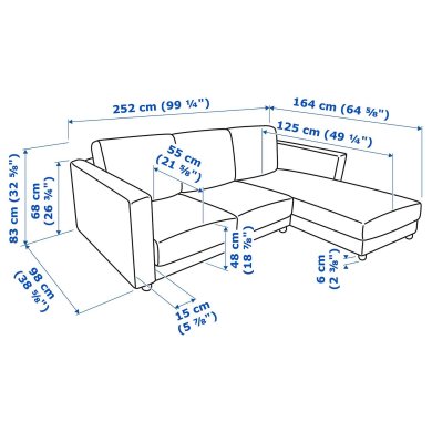 IKEA VIMLE (ИКЕА ВИМЛЕ) 89631477 фото - 3