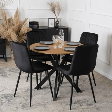 Обідній стіл Mebel Elit LAUREN 80 см Дуб золотий ME.LAUREN/D/CZ/S80 фото - 4