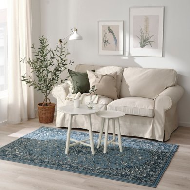 Ковер VEDBAK 133x195 см Синий - 3 IKEA Ковер VEDBAK 133x195 см Синий (ИКЕА ВЕДБАК) 20533610 фото - 3